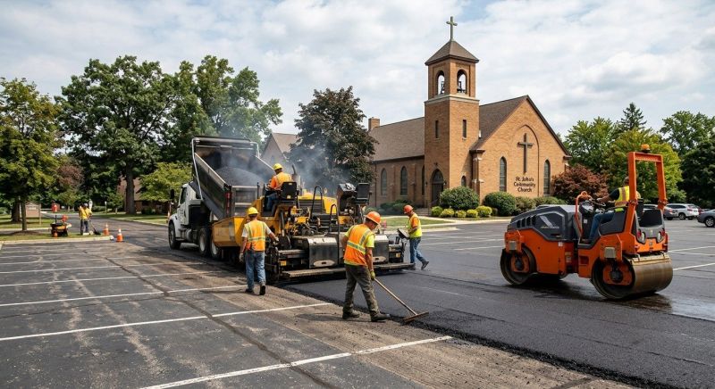 Church Parking Lot Paving Service